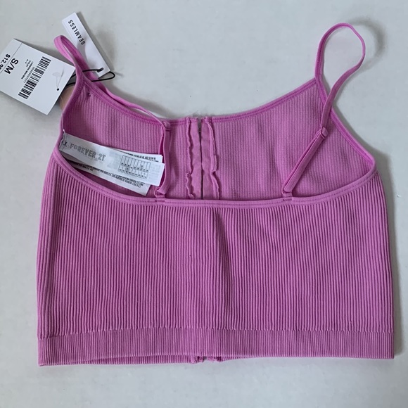 Forever 21 Sport Bra Long Line Violet Purple Pink - Picture 3 of 9